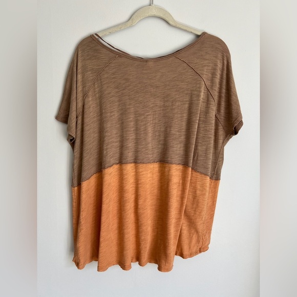 Free People Oversized Midnight Colorblock Tee XS # 12 - Picture 9 of 15